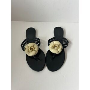 CHANEL CAMELLIA SANDALS Size 40